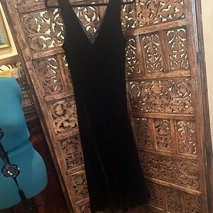 Lauren Ralph Lauren Elegant Black Velvet Dress-bias cut-incredibly flattering!